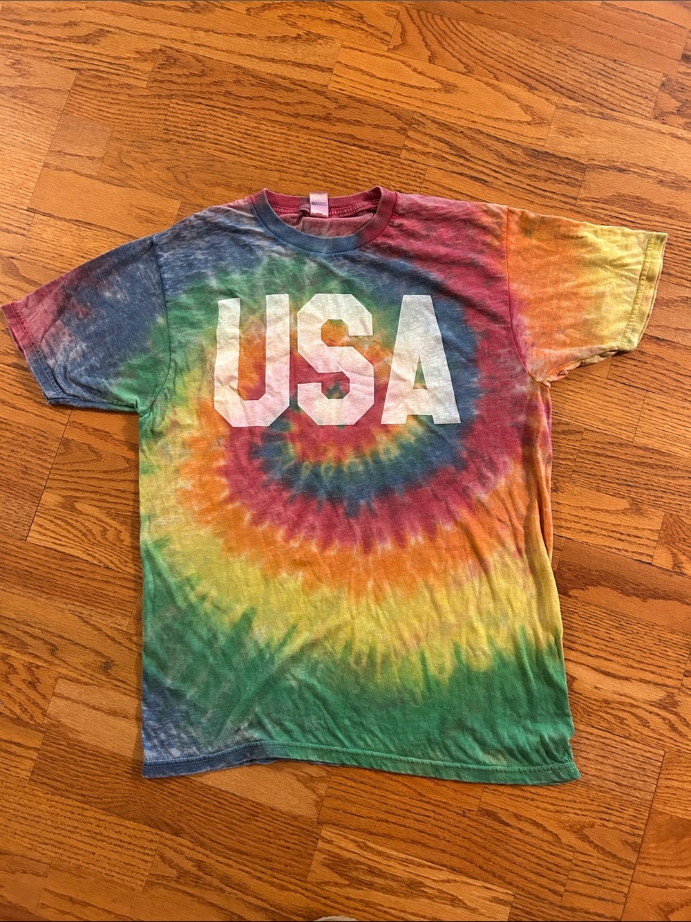 USA Tie-Dye Short Sleeve Tee - Multicolor